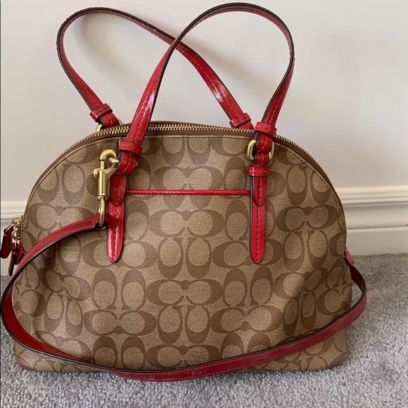 Pink monogram Coach bag - Picture 4 of 8